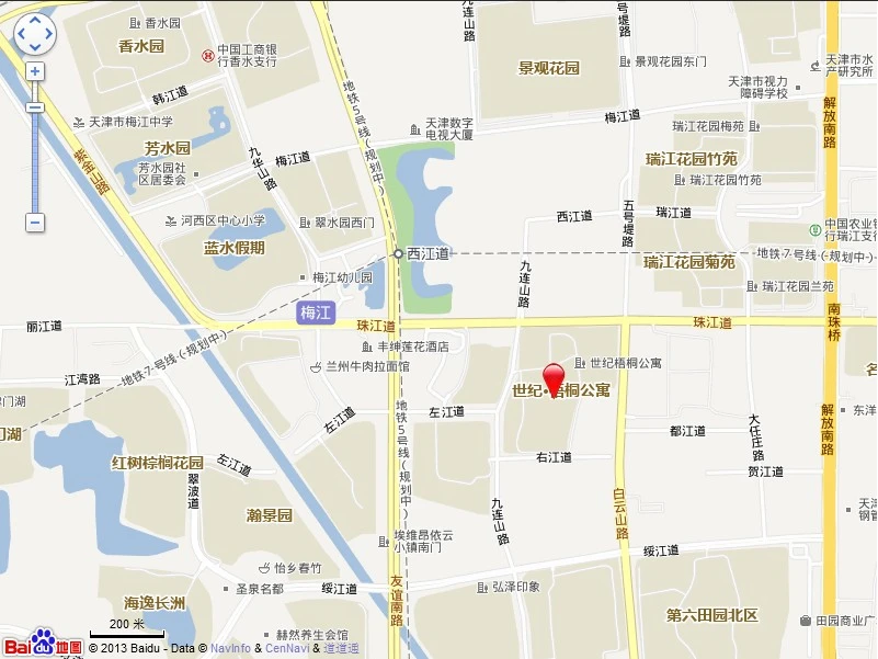 世纪梧桐公寓交通图