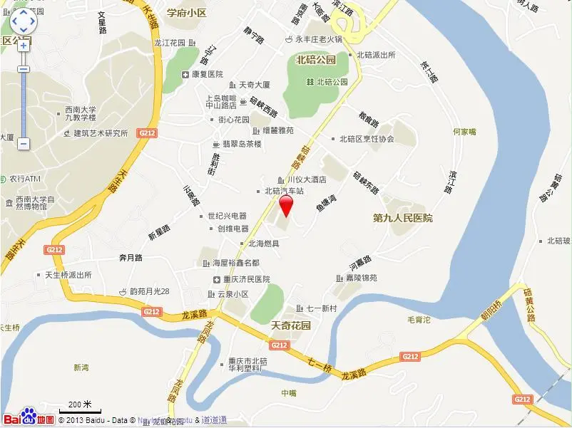 渝复新城丽都交通图