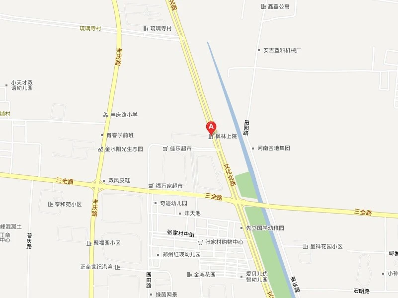 建业枫林上院交通图