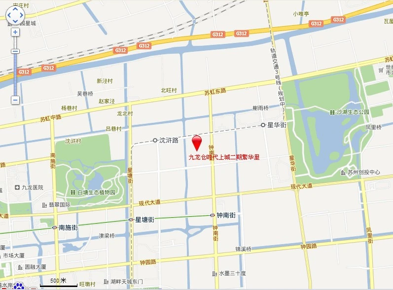 九龙仓时代上城二期繁华里交通图