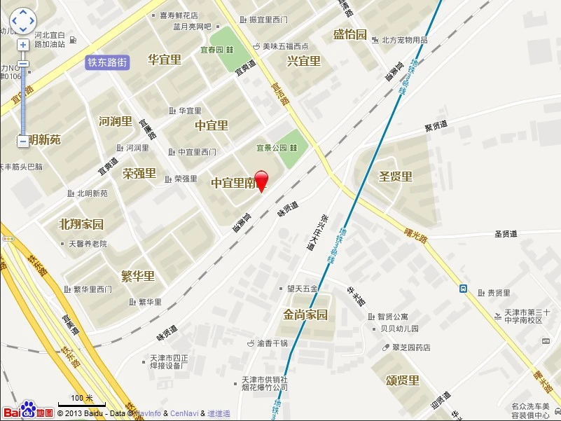 中宜里交通图