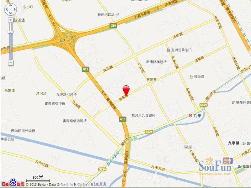 上海源花城交通图