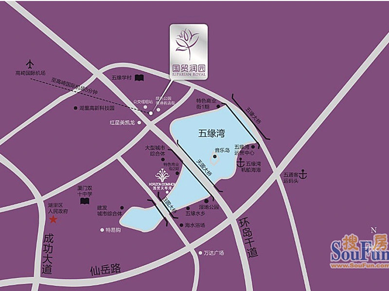 国贸润园交通图