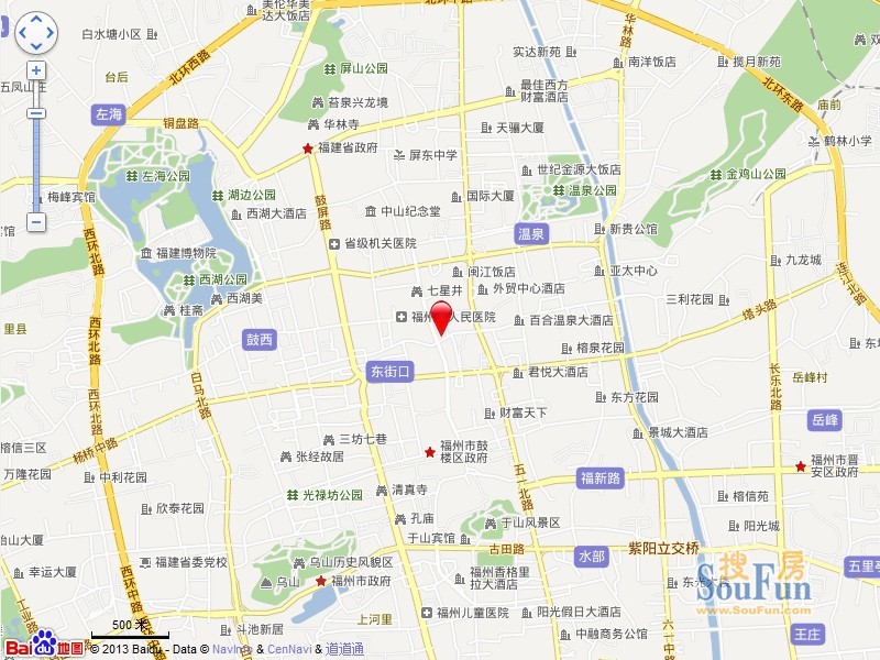 庆城花园交通图