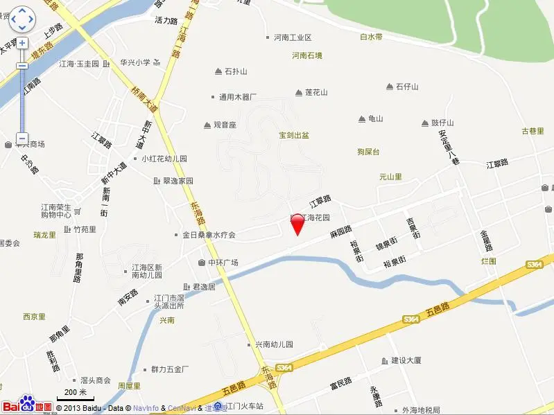 江海花园交通图