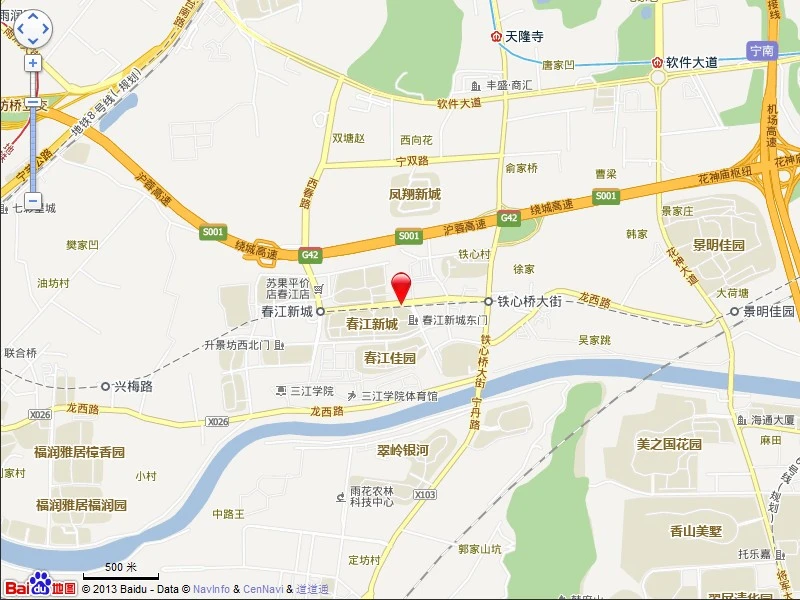 春江花园交通图