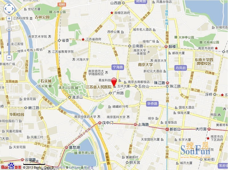 广州路一中心交通图