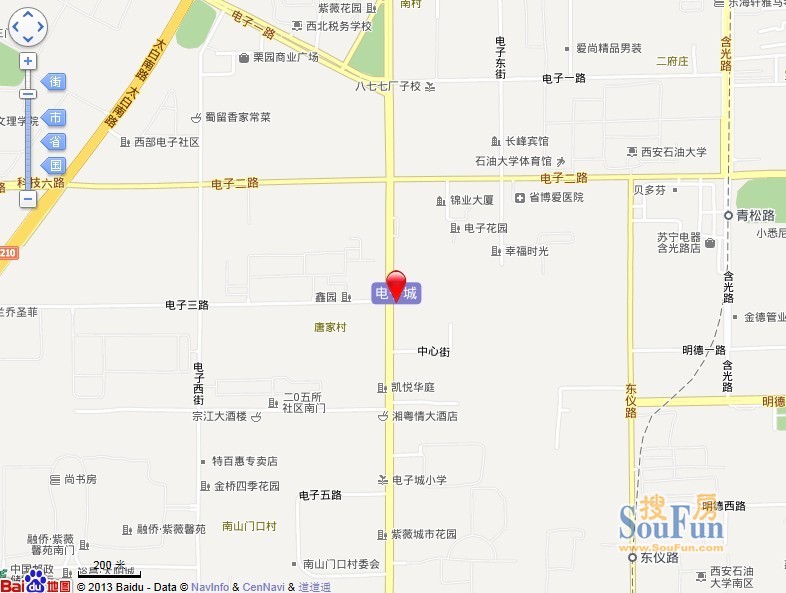 南广济街小区交通图