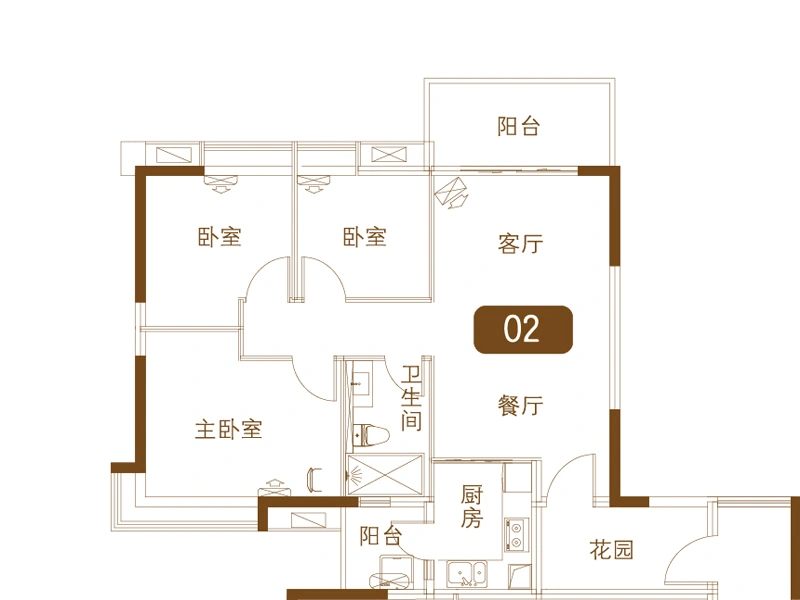 广州越秀逸泉映翠户型介绍