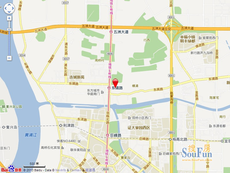 绿城上海御园交通图
