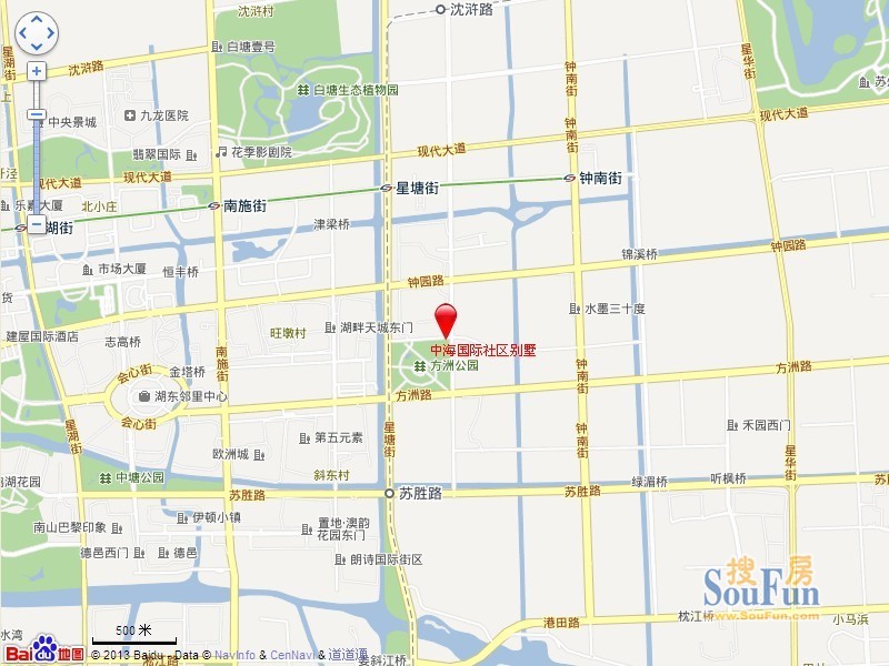中海国际社区一区别墅交通图