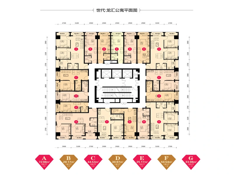 户型图:楼层平面图