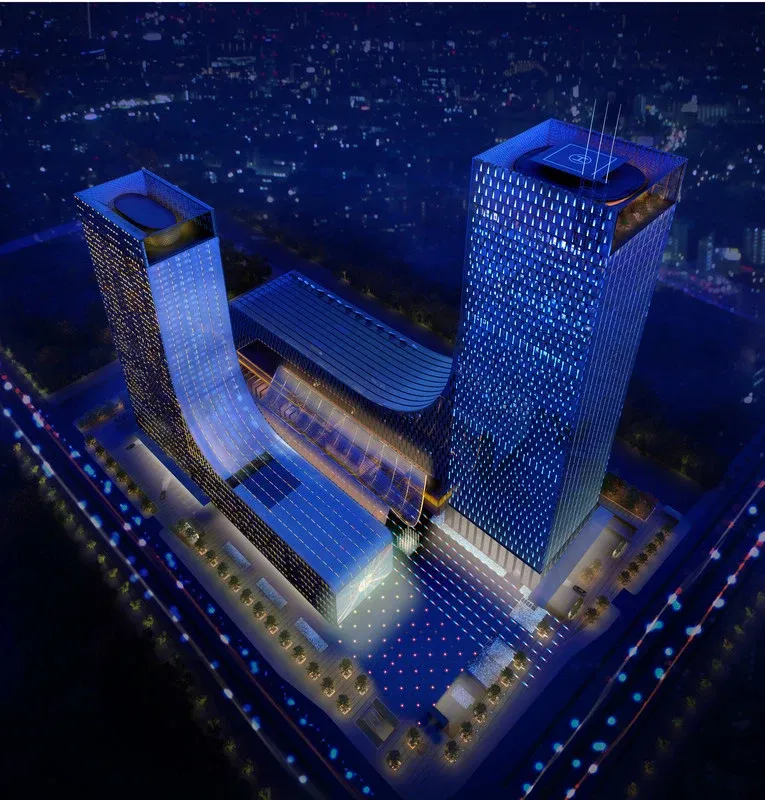 苏州现代传媒广场夜景效果图 的相册