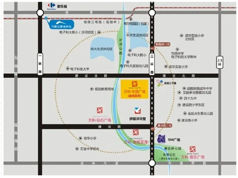 万科金域蓝岸交通图