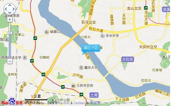 滨江小区交通图