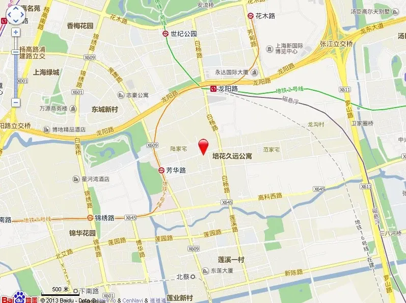 芳华路503弄小区交通图
