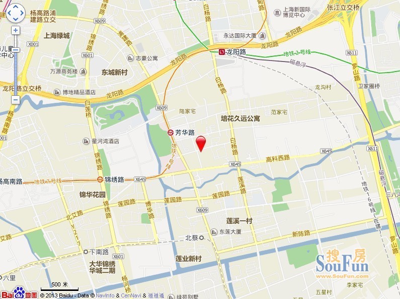 南杨花园交通图
