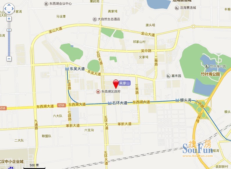 长青东村小区交通图