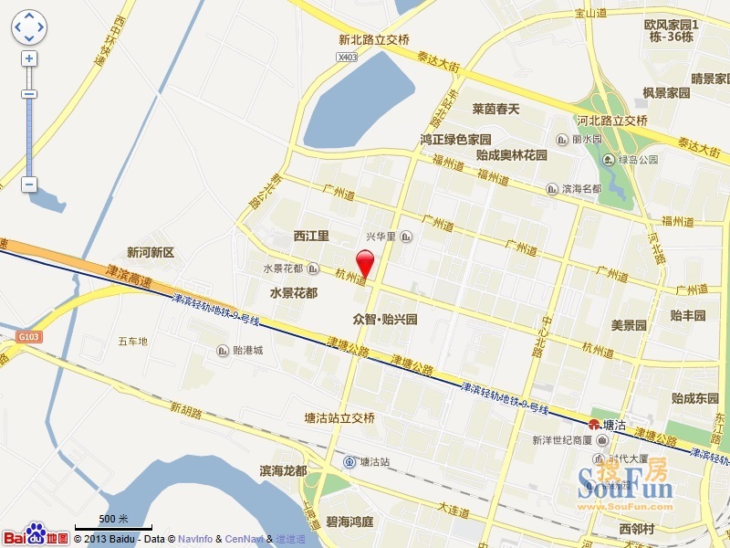 珠江小区交通图