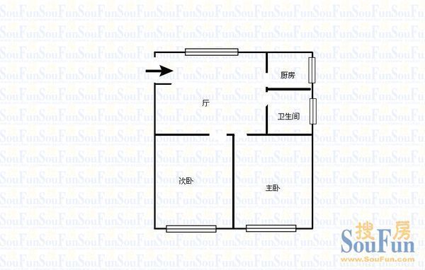 乐府国际公寓户型图 2室1厅0卫0厨 0.00㎡