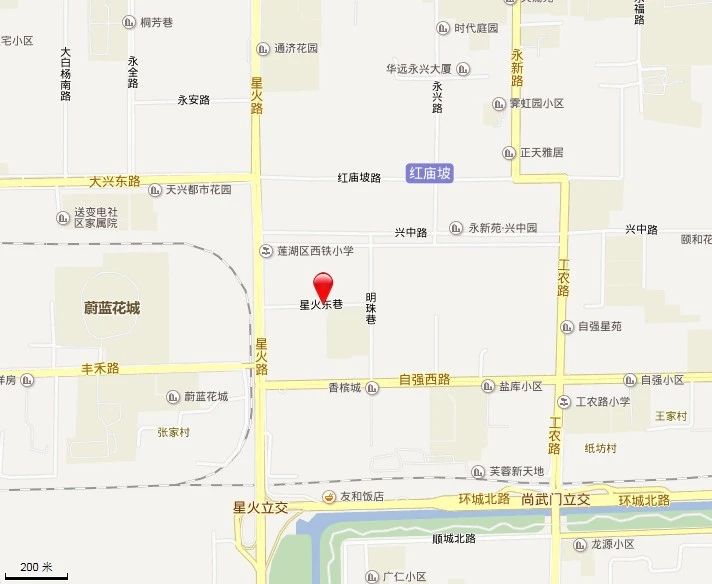 星火路小区交通图