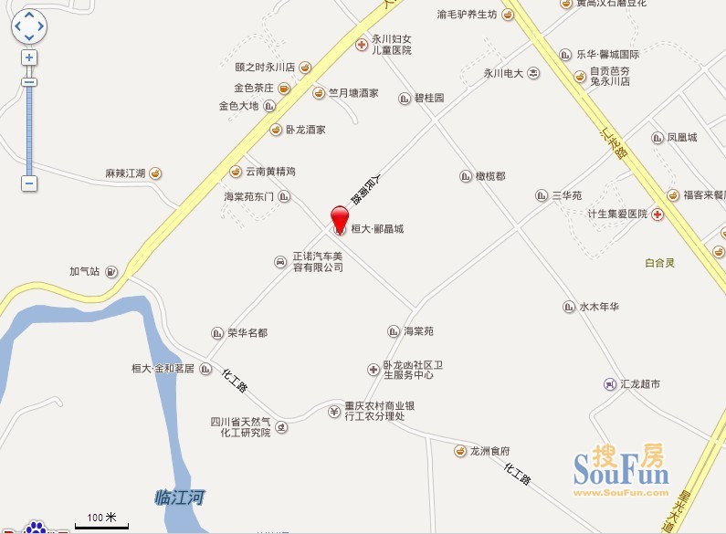 桓大郦晶城交通图