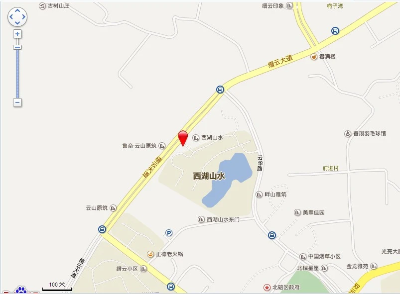 西湖山水交通图