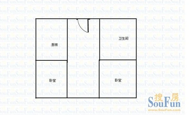 勘察机械厂家属院 勘察机械厂家属院 2室 户型图 2室1厅1卫1厨 0.00㎡