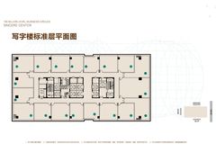 嘉州协信中心一期写字楼标准层平面图