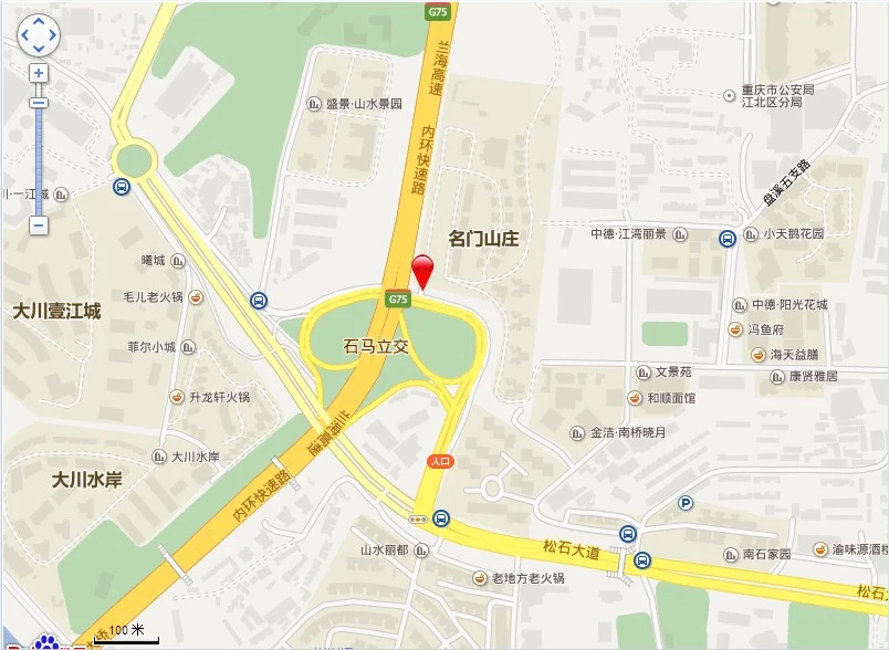 名门山庄交通图