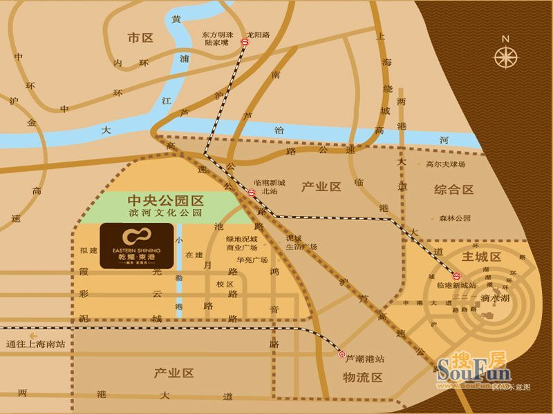 乾耀东港交通图