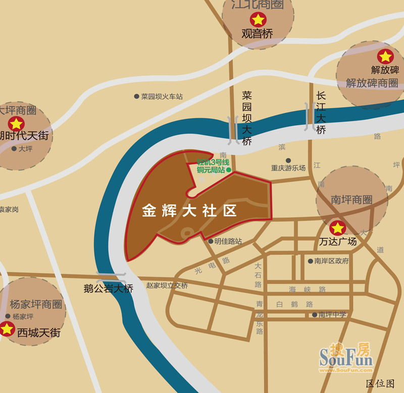 金辉城春上南滨交通图