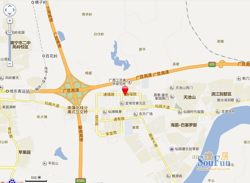 科学技术协会仙葫住宅区交通图