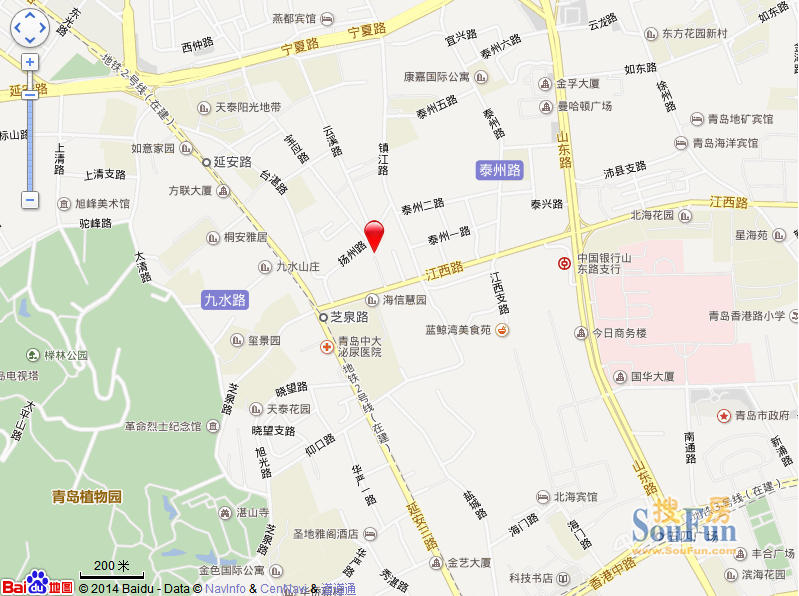 扬州路小区交通图