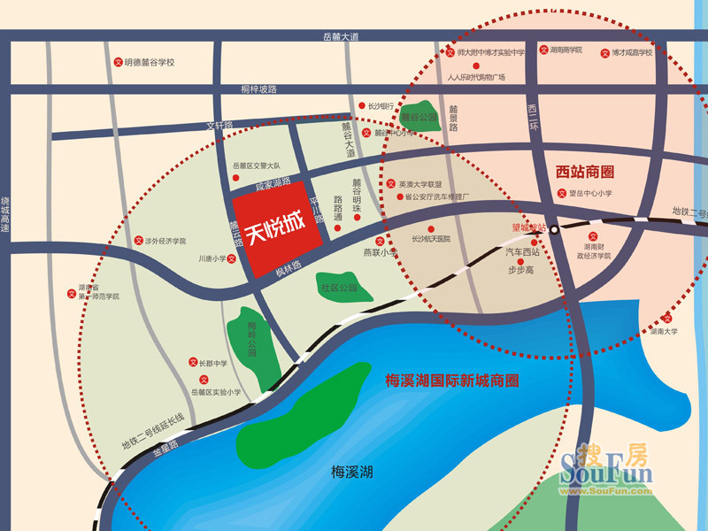 C Park 天悦城交通图
