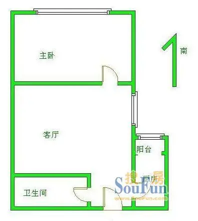 湖畔新城湖畔新城 1室1厅1卫1厨 0.00㎡