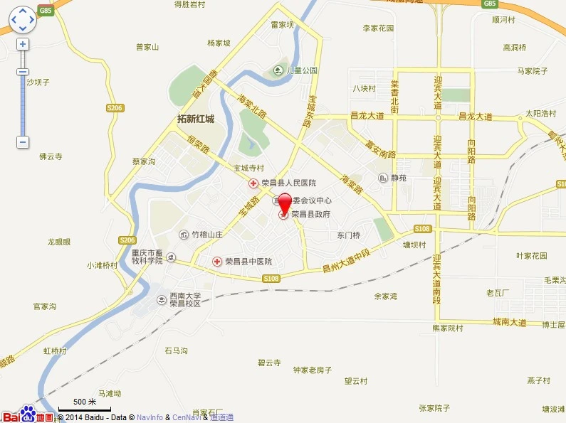 财信中央大街小区交通图
