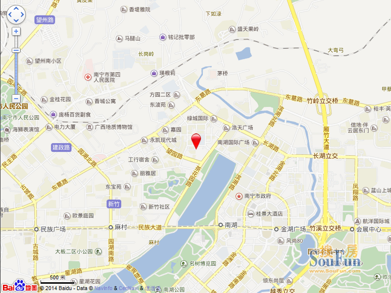 广西新闻中心综合大楼交通图