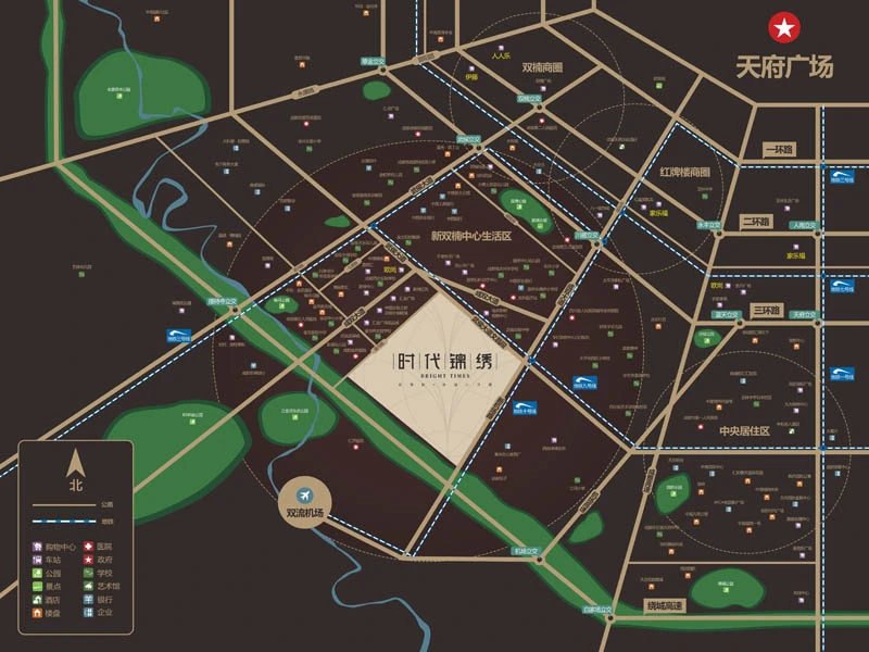 时代锦绣交通图