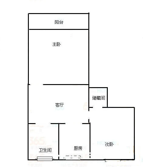晓庄40号户型图 2室 2室1厅1卫1厨 0.00㎡