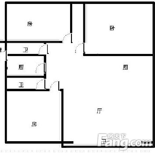 上海路单位宿舍上海路单位宿舍 户型图 0室0厅0卫0厨 0.00㎡