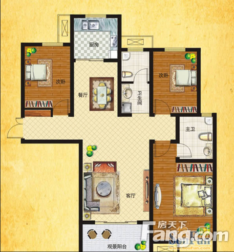 海虹公寓海虹公寓 3室2厅 户型图 3室2厅0卫0厨 0.00㎡