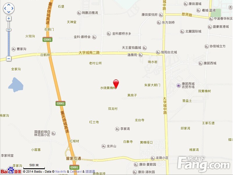 金阳第一农场大学城电子地图 的相册_重庆商铺-房天下图片