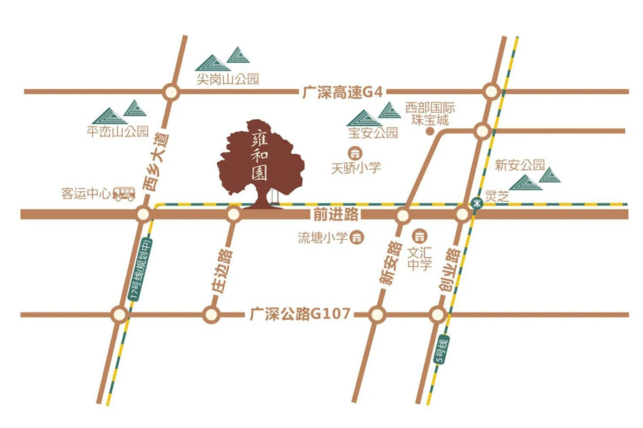 深圳君成雍和园区域交通