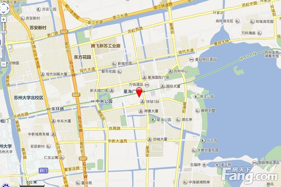 苏悦广场交通图