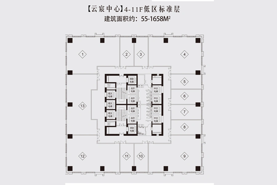珠江国际商务港户型图