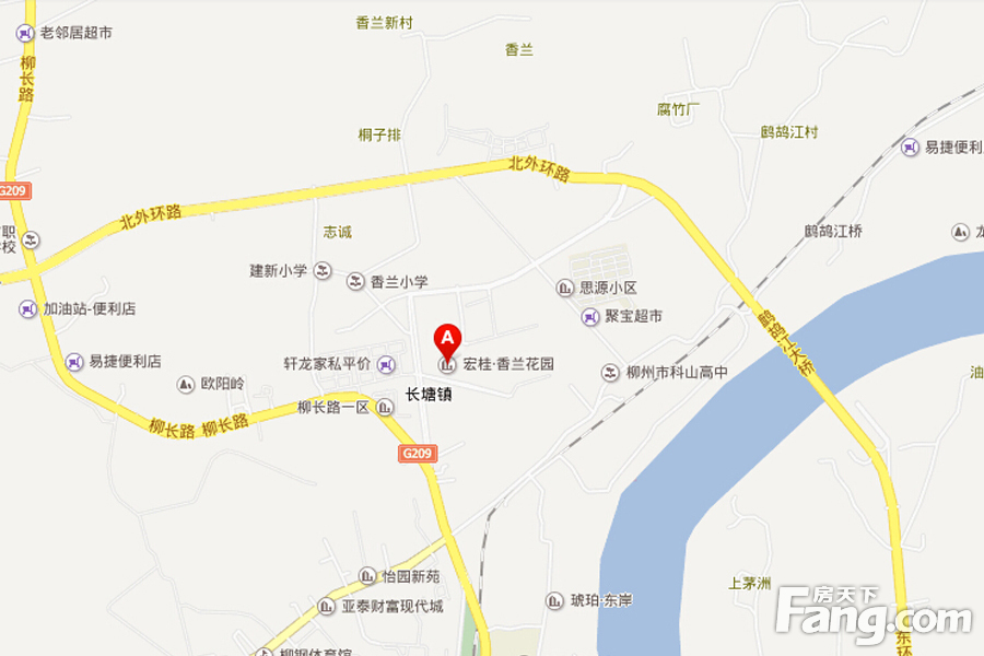 宏桂·香兰花园交通图
