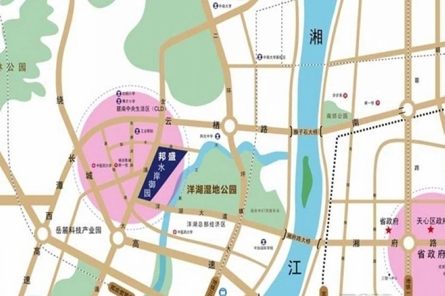 邦盛水岸御园交通图