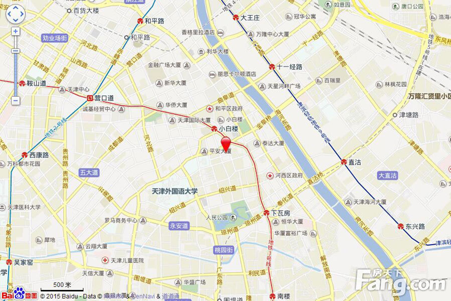 天津富力中心交通图