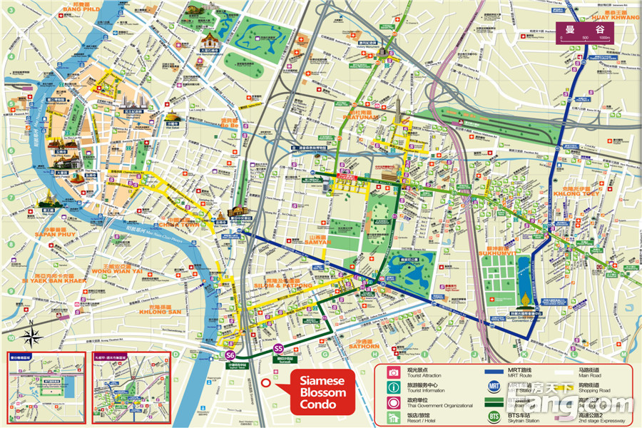 曼谷伊斯德国际公寓项目曼谷地图-昆明搜房网